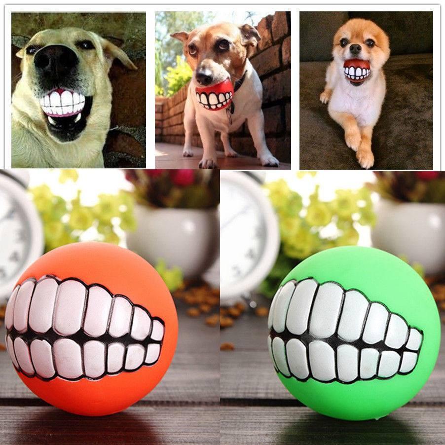 Pelota con Dientes Mascotary - Sonido gracioso y súper resistente