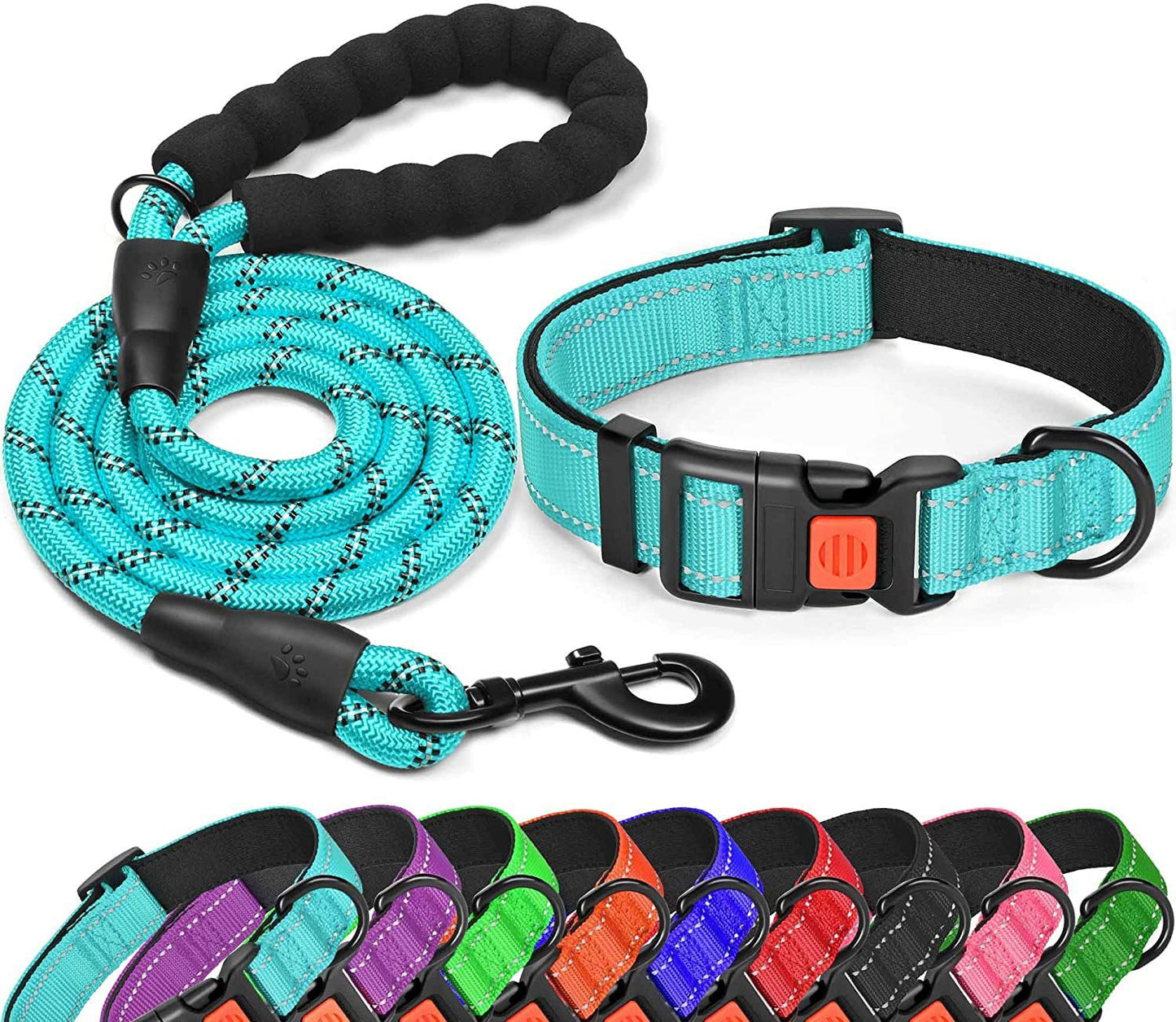 Collar y correa reflectante Mascotary - Seguridad con clase